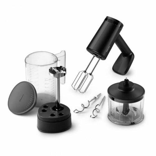 Philips Series 5000 hand mixer HR3781/20, 3-in-1, 5 Speed Settings, 500W, Black/Damaged package