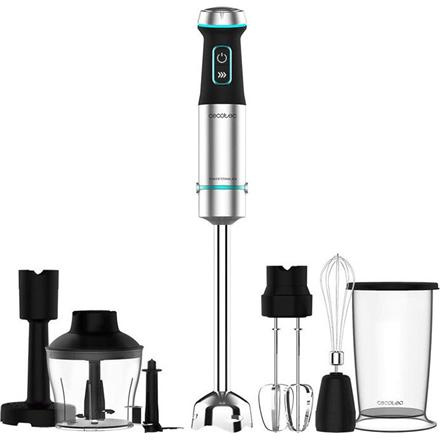 Cecotec Hand Blender | Power TitanBlack 1200 XL PerfectCream&Crush | Hand Blender | 1200 W | Number of speeds Adjustable | Turbo mode | Stainless steel/Black