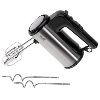 Adler Hand mixer | AD 4232 | Hand Mixer | 900 W | Number of speeds 5 | Turbo mode | Черный/Stainless Steel