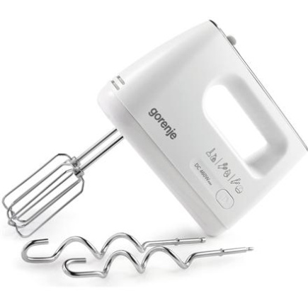 Gorenje | Hand Mixer | M460CDC | Hand Mixer | 460 W | Number of speeds 5 | Turbo mode | Valge