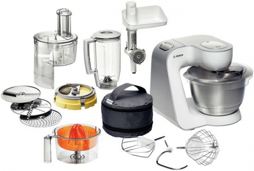 Bosch Styline food processor 900 W 3.9 L Stainless steel, White