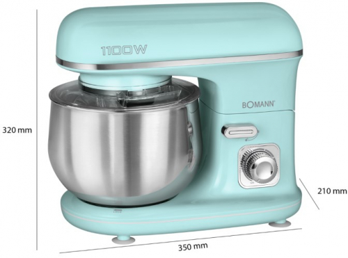 Bomann KM 6030 CB food processor 1100 W 5 L Mint colour