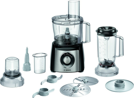 Bosch MCM3PM386 food processor 900 W 2.3 L Must, Transparent