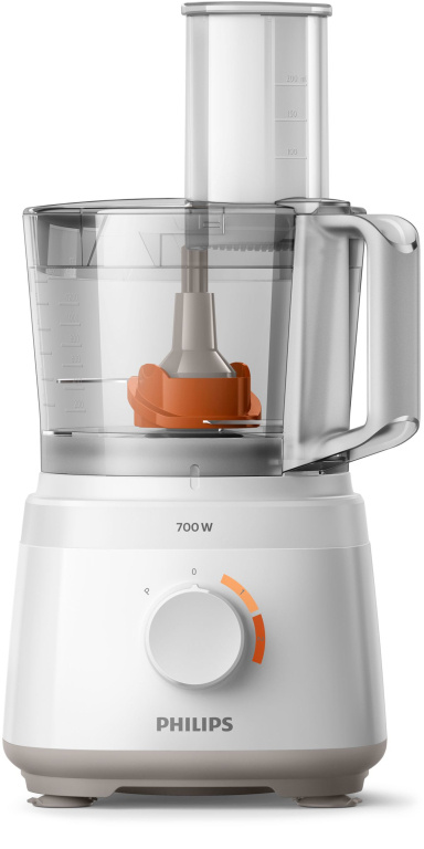 Philips Daily Collection Compact Food Processor HR7310/00 700 W 16 functions 2-in-1 disc In-bowl storage