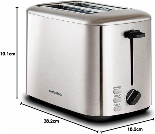 Morphy Richards 222067 toaster 7 2 slices 800 W Stainless steel