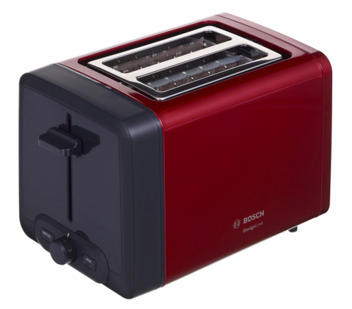 Bosch TAT4P424DE toaster 2 slice(s) 970 W Black, Red