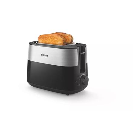 Philips | Toaster | HD2516/90 Daily Collection | Power 830 W | Number of slots 2 | Housing material Plastic | Black