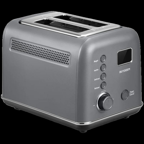 BUYDEEM 2 Slice Automatic Metal Toaster, model DT730E, color Ink Grey, EU