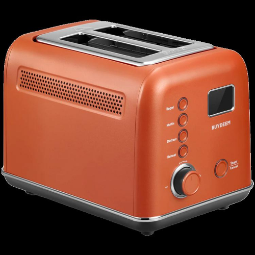 BUYDEEM 2 Slice Automatic Metal Toaster, model DT730E, color Koi Red, EU