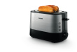 Philips Viva Collection Toaster HD2635/90, plastic, long slot, bun warmer, white