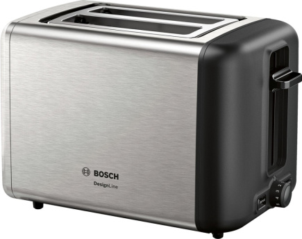 Bosch TAT3P420 toaster 2 slice(s) 970 W Black, Stainless steel