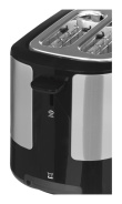 Philips Viva Collection HD2637/90 toaster 2 slice(s) Black, Stainless steel