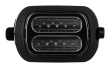 Philips Viva Collection HD2650/90 toaster 2 slice(s) 950 W Black, Stainless steel
