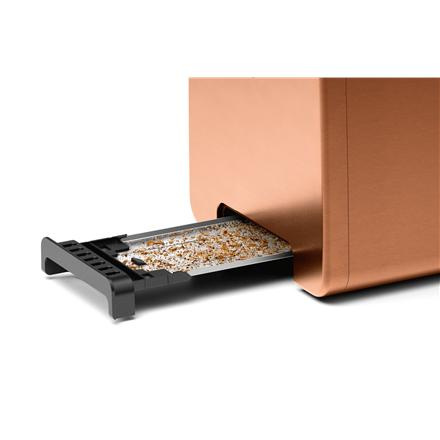 Bosch | DesignLine Toaster | TAT4P429 | Power 970 W | Number of slots 2 | Housing material Stainless Steel | Copper/Черный