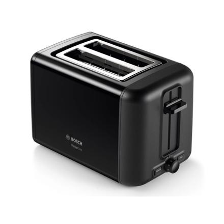Bosch | DesignLine Toaster | TAT3P423 | Power 970 W | Number of slots 2 | Housing material Stainless steel | Must