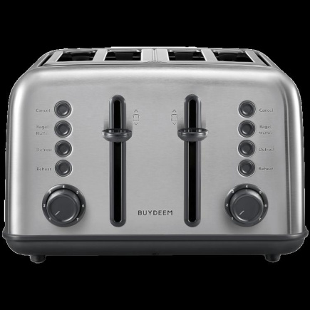 BUYDEEM 4 Slice Toaster, model DT640E, color Stainless Stell, EU BUYDEEM 4 Slice Toaster, model DT640E, color Stainless Stell, EU