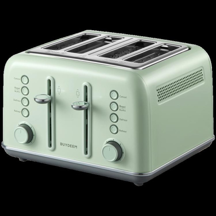BUYDEEM 4 Slice Toaster, model DT640E, color Cozy Greenish, EU BUYDEEM 4 Slice Toaster, model DT640E, color Cozy Greenish, EU
