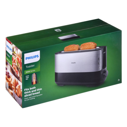 Philips Viva Collection HD2692/90 toaster 1 slice(s) 1030 W Черный, Metallic