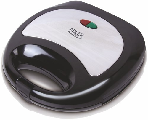 Adler AD 3015 sandwich maker 750 W Black, Silver