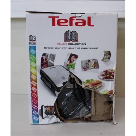 Renew. | TEFAL | Sandwich Maker | SW854D | 700 W | Number of plates 4 | Number of pastry 2 | Black/Stainless steel | DAMAGED PACKAGING, SCRATCHED ON TOP