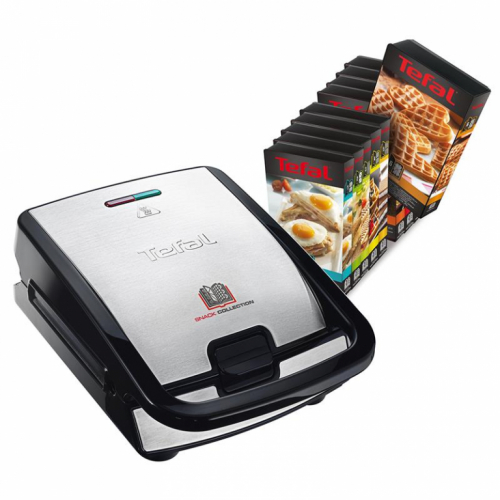 Tefal Snack Collection, 700 W, roostevaba teras - Võileivagrill vahetatavate plaatidega / SW852D12