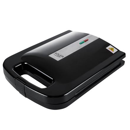 Adler | Sandwich Maker | AD 3055 | 1000 W | Number of plates 4 | Black