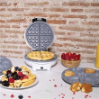 Cecotec Waffle Maker | Fun Gofrestone 3in1 | 700 W | Number of pastry 3 | Waffle/Muffin/Donut | White