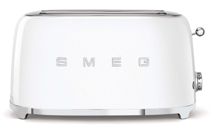 SMEG Toaster 2-slice 4-slot 50'Style White TSF02WHEU