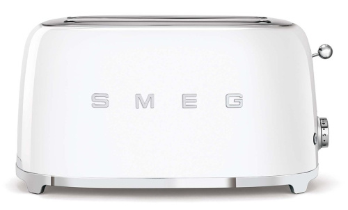 SMEG Toaster 2-slice 4-slot 50'Style White TSF02WHEU