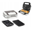 TEFAL | Wafle Maker Snack XL | SW701110 | 850 W | Number of pastry 2 | Belgium | White/Grey