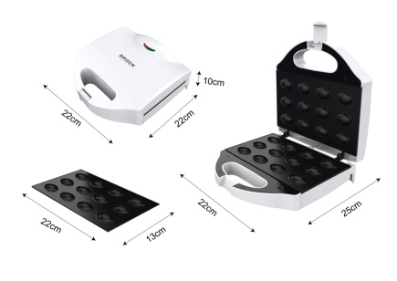 Brock Electronics HZ 3012 cookie maker 12 cookies 750 W White