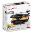 Clatronic ST 3778 sandwich maker 750 W Must, Stainless steel