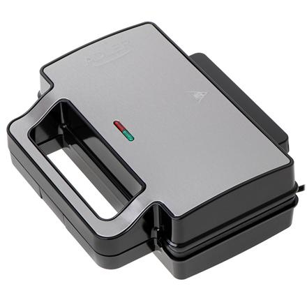 Adler Sandwich maker 2 in 1 | AD 3073 | 1000 W | Number of plates 2 | Stainless Steel/Must