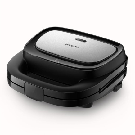Philips 5000 seeria, 750 W, must/hall - Võileivagrill / HD2350/80