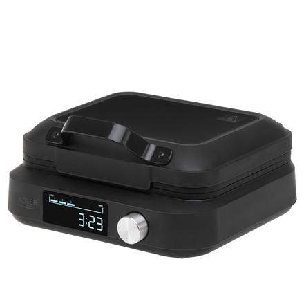 Adler Waffle Maker with LED Display | AD 3087 | 2200 W | Number of pastry 2 | Belgium | Must