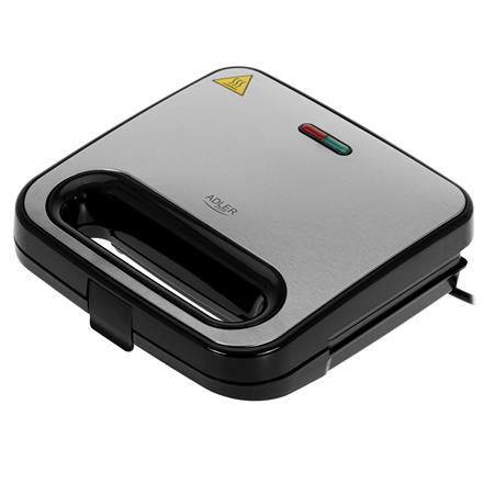Adler Sandwich Maker | AD 3076 | 1000 W | Number of plates 1 | Must/Silver