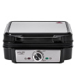 Adler Waffle Maker | AD 3083 | 1800 W | Number of pastry 4 | Belgium | Silver/Must