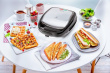 Tefal SW341D12 sandwich maker 700 W Must, Stainless steel