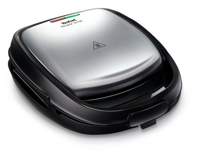 Tefal SW341D12 sandwich maker 700 W Must, Stainless steel