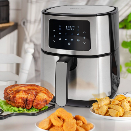 ProfiCook PC-FR 1239 H Single 5.5 L Stand-alone Hot air fryer Black, Stainless steel
