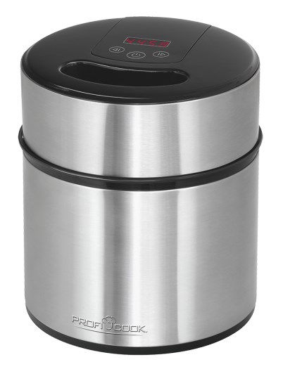 ProfiCook 501140 ice cream maker 1.8 L Black,Stainless steel 12 W