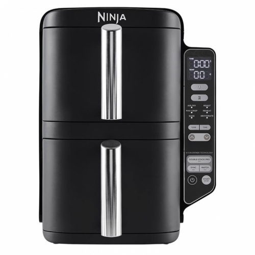 Ninja Double Stack 7.6 L, 2470 W, must - Kuumaõhufritüür / SL300EU