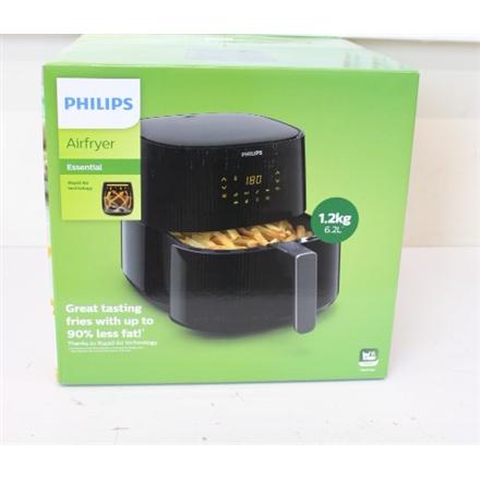 Taastatud. Philips HD9270/70 Airfryer XL, 2000 W, Black | Philips Airfryer XL | HD9270/70 | Power 2000 W | Capacity 6.2 L | Rapid Air technology | Black | DAMAGED PACKAGING