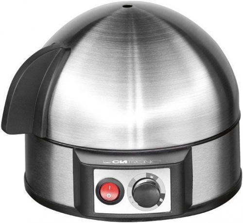 Clatronic EK 3321 egg cooker 7 egg(s) 400 W Black, Stainless steel