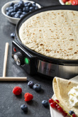 Adler AD 3058 crepe maker 1 crepe(s) 1600 W Black, Stainless steel