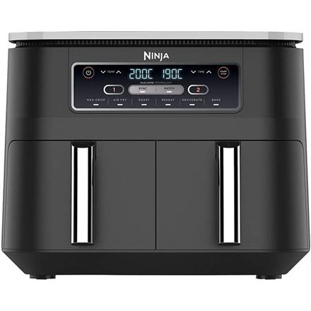 NINJA | AF300 | Air Fryer | Power 1 frying compartment: 1200 W; 2 frying compartments: 2400 W W | Capacity 7.6 L | Black