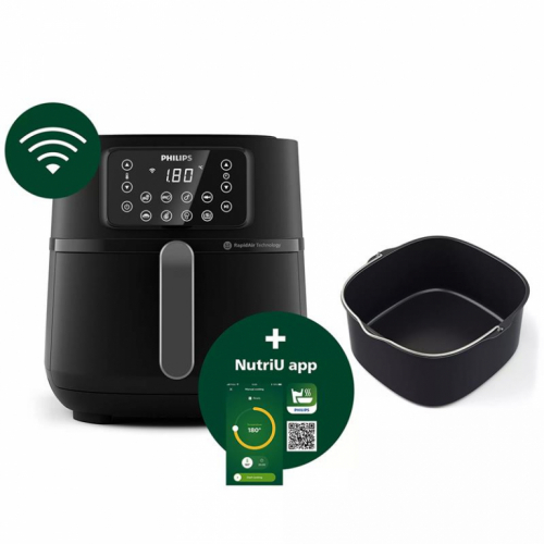 Philips Airfryer 5000 seeria XXL Connected, 7,2 L, 2000 W, must - Kuumaõhufritüür / HD9285/93