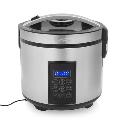 Tristar Digital Rice and Steam Cooker | RK-6138 | 900 W | 2.2 L | Number of programs 7 | Grey