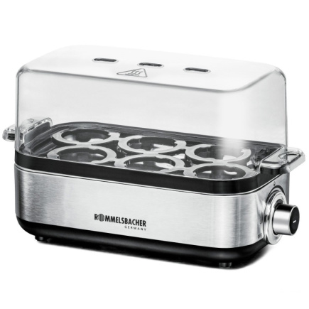 Rommelsbacher ER 600 egg cooker 6 egg(s) 400 W Stainless steel, Transparent