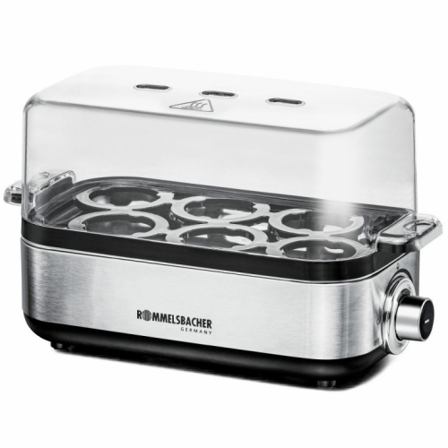 Rommelsbacher ER 600 egg cooker 6 egg(s) 400 W Stainless steel, Transparent